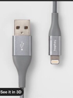 heyday Lightning to USB-A Charging Cable - Gray
